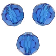 5mm Preciosa Crystal Faceted Beads - Capri Blue x15|raw }}