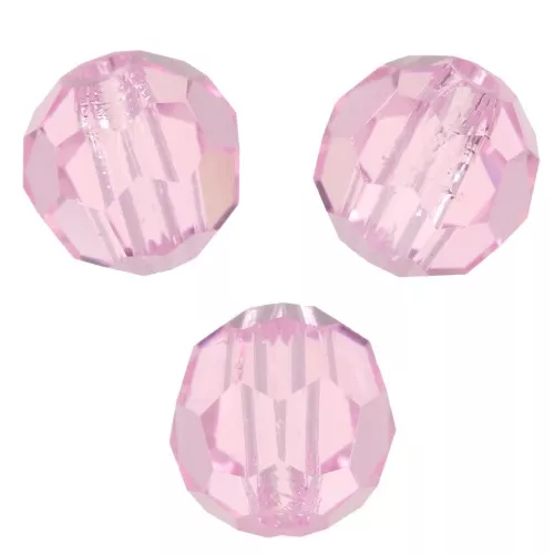 5mm Preciosa Crystal Faceted Beads - Pink Sapphire x15