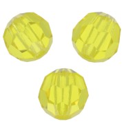5mm Preciosa Crystal Faceted Beads - Citrine x15