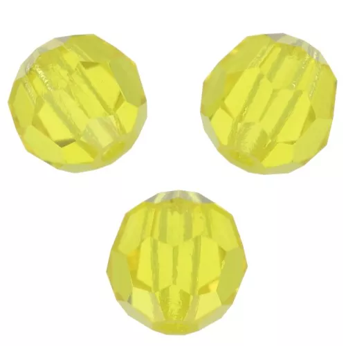 5mm Preciosa Crystal Faceted Beads - Citrine x15