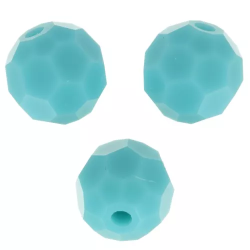 5mm Preciosa Crystal Faceted Beads - Turquoise x15