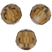 4mm Preciosa Crystal Faceted Beads - Smoked Topaz x20|raw }}