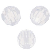 4mm Preciosa Crystal Faceted Beads - White Opal x20|raw }}