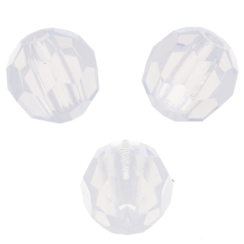 4mm Preciosa Crystal Faceted Beads - White Opal x20