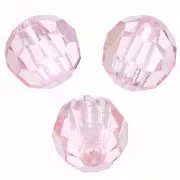 4mm Preciosa Crystal Faceted Beads - Light Rose x20