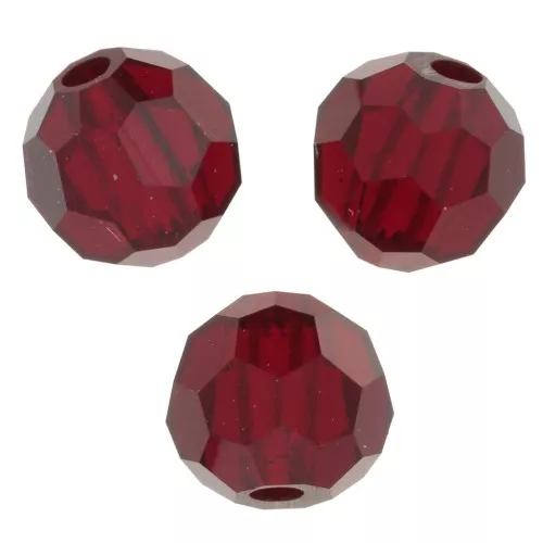 4mm Preciosa Crystal Faceted Beads - Siam x20
