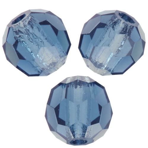 4mm Preciosa Crystal Faceted Beads - Montana x20