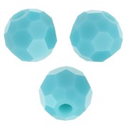 4mm Preciosa Crystal Faceted Beads - Turquoise x20