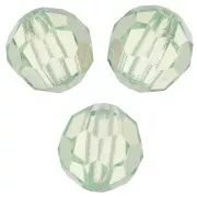 6mm Preciosa Crystal Rounds - Chrysolite x6