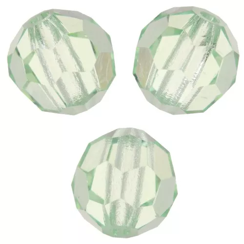 6mm Preciosa Crystal Rounds - Chrysolite x6