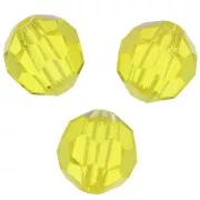 6mm Preciosa Crystal Rounds - Citrine x6