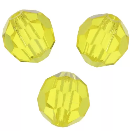 6mm Preciosa Crystal Rounds - Citrine x6