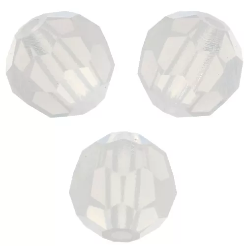 6mm Preciosa Crystal Rounds - White Opal x6