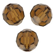 6mm Preciosa Crystal Rounds - Smoked Topaz x6|raw }}