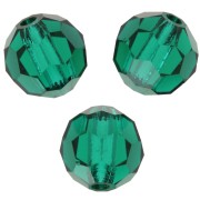 6mm Preciosa Crystal Rounds - Emerald x6|raw }}