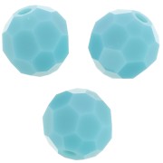 6mm Preciosa Crystal Rounds - Turquoise x6|raw }}