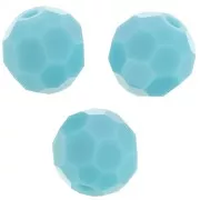 6mm Preciosa Crystal Rounds - Turquoise x6