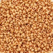 Preciosa Seed beads 11/0 2 mm - Terra Metallic - Light Gold x20g
