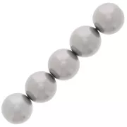 12mm Pearly beads - Grey x15