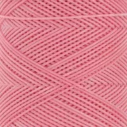 0.6mm Flat waxed polyester thread - Slam Cord for micro macramé - Pink x100m