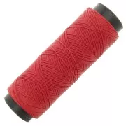 0.6mm Flat waxed polyester thread - Slam Cord for micro macramé - Red x100m