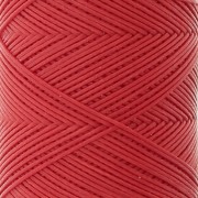 0.6mm Flat waxed polyester thread - Slam Cord for micro macramé - Red x100m