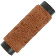 0.6mm Flat waxed polyester thread - Slam Cord for micro macramé - Mocca x100m