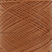 0.6mm Flat waxed polyester thread - Slam Cord for micro macramé - Mocca x100m
