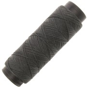 0.6mm Flat waxed polyester thread - Slam Cord for micro macramé - Dark Grey x100m|raw }}