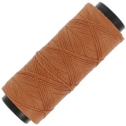 1mm polyester waxed thread spool for micro macramé - Mocca x100m|raw }}