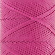 1mm polyester waxed thread spool for micro macramé - Fuchsia x100m