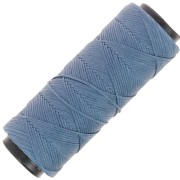 1mm polyester waxed thread spool for micro macramé - Denim x100m