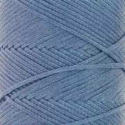 1mm polyester waxed thread spool for micro macramé - Denim x100m