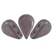 5x8mm Amos® Glass beads by Puca® - Opaque White Nebula Mat x10g