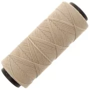 Sand - Fil plat en polyester ciré - Slam Cord pour micro macramé 1 mm - Sable x100m Fil plat en polyester ciré - Slam Cord pour micro macramé 1 mm - Sable x100m