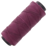 1mm polyester waxed thread spool for micro macramé - Magenta x100m