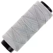 Grey - Fil plat en polyester ciré - Slam Cord pour micro macramé 1 mm - Gris x100m Fil plat en polyester ciré - Slam Cord pour micro macramé 1 mm - Gris x100m