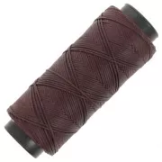 Eggplant - Fil plat en polyester ciré - Slam Cord pour micro macramé 1 mm Aubergine x100m Fil plat en polyester ciré - Slam Cord pour micro macramé 1 mm Aubergine x100m