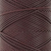 1mm polyester waxed thread spool for micro macramé - Aubergine x100m