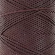 1mm polyester waxed thread spool for micro macramé - Aubergine x100m