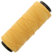 1mm polyester waxed thread spool for micro macramé - Yellow x100m