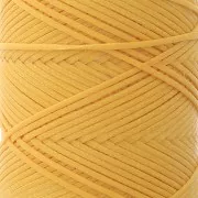 1mm polyester waxed thread spool for micro macramé - Yellow x100m