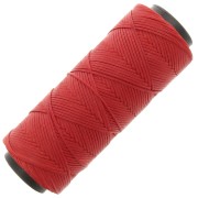 1mm polyester waxed thread spool for micro macramé - Red x100m