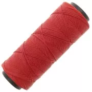 Red - Fil plat en polyester ciré - Slam Cord pour micro macramé 1 mm - Rouge x100m Fil plat en polyester ciré - Slam Cord pour micro macramé 1 mm - Rouge x100m