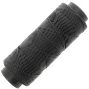 1mm polyester waxed thread spool for micro macramé - Black x100m