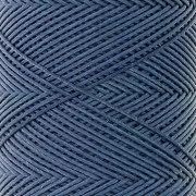 0.6mm Flat waxed polyester thread - Slam Cord for micro macramé - Denim x100m