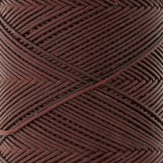 0.6mm Flat waxed polyester thread - Slam Cord for micro macramé - Cocoa x100m