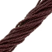 Preciosa 11/0 Charlotte cut seed beads - Opaque Chocolate x20g