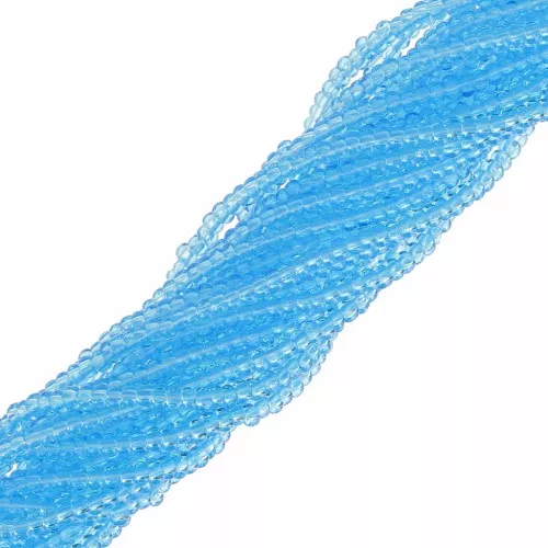 Preciosa 11/0 Charlotte cut seed beads - Aquamarine x20g