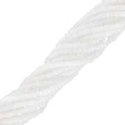 Preciosa 11/0 Charlotte cut seed beads - White Opal x20g|raw }}